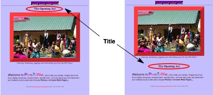 Title Location Examples