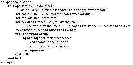PhotoToWeb - web pages script